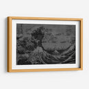 La Gran Ola Blanco y Negro - Dry Ink | Cuadro decorativo de Canvas Lab
