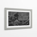 La Gran Ola Blanco y Negro - Dry Ink | Cuadro decorativo de Canvas Lab