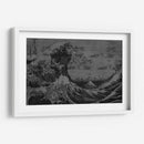 La Gran Ola Blanco y Negro - Dry Ink | Cuadro decorativo de Canvas Lab