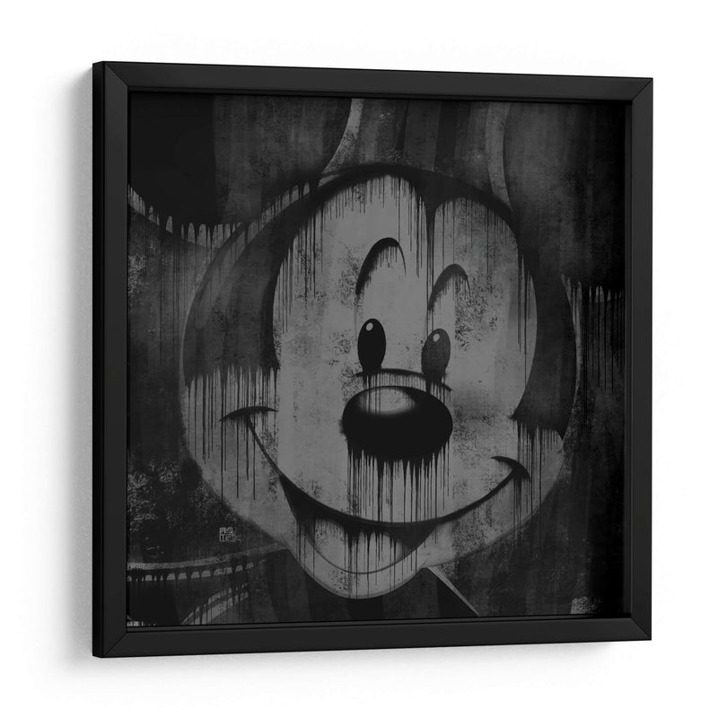 Cartoon Mouse Drip - Dry Ink | Cuadro decorativo de Canvas Lab