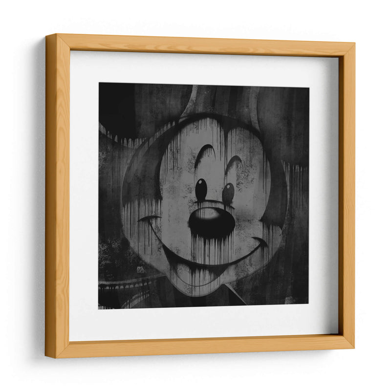 Cartoon Mouse Drip - Dry Ink | Cuadro decorativo de Canvas Lab