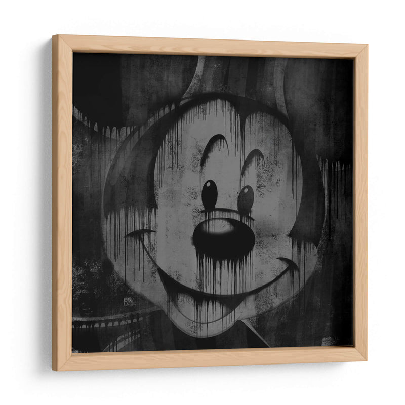 Cartoon Mouse Drip - Dry Ink | Cuadro decorativo de Canvas Lab