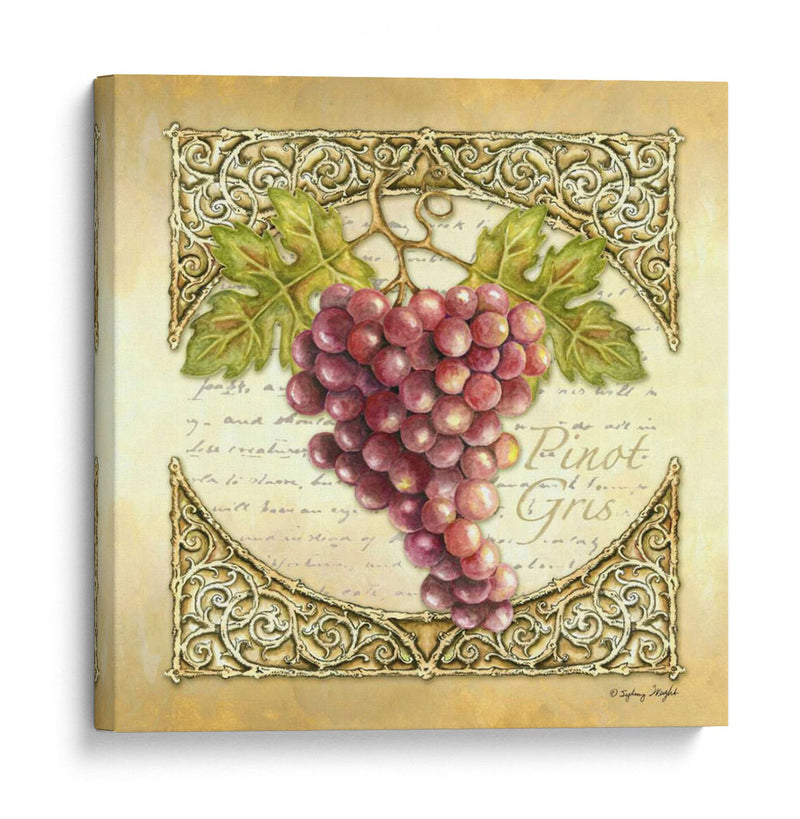 Uvas De Vino I - Sydney Wright | Cuadro decorativo de Canvas Lab