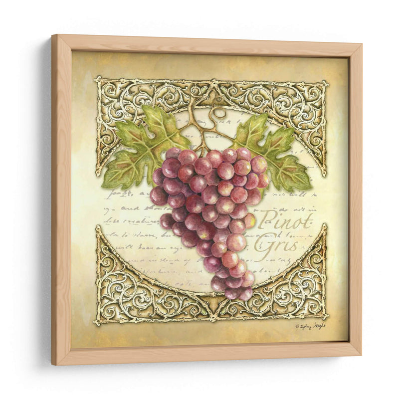 Uvas De Vino I - Sydney Wright | Cuadro decorativo de Canvas Lab