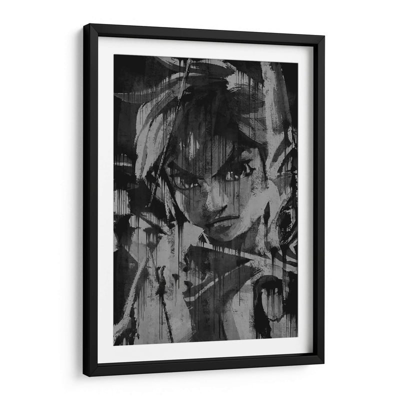 Link with Arrow Drip - Dry Ink | Cuadro decorativo de Canvas Lab