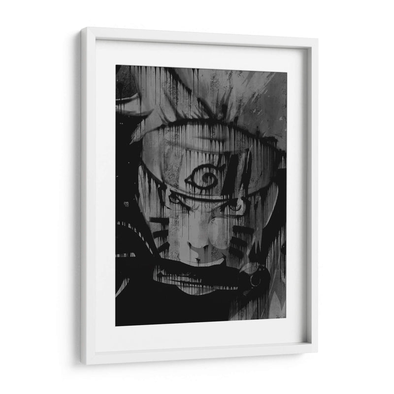 Naruto Tailed Beast Mode Drip - Dry Ink | Cuadro decorativo de Canvas Lab