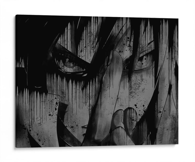 Sasuke Rinnegan Drip - Dry Ink | Cuadro decorativo de Canvas Lab