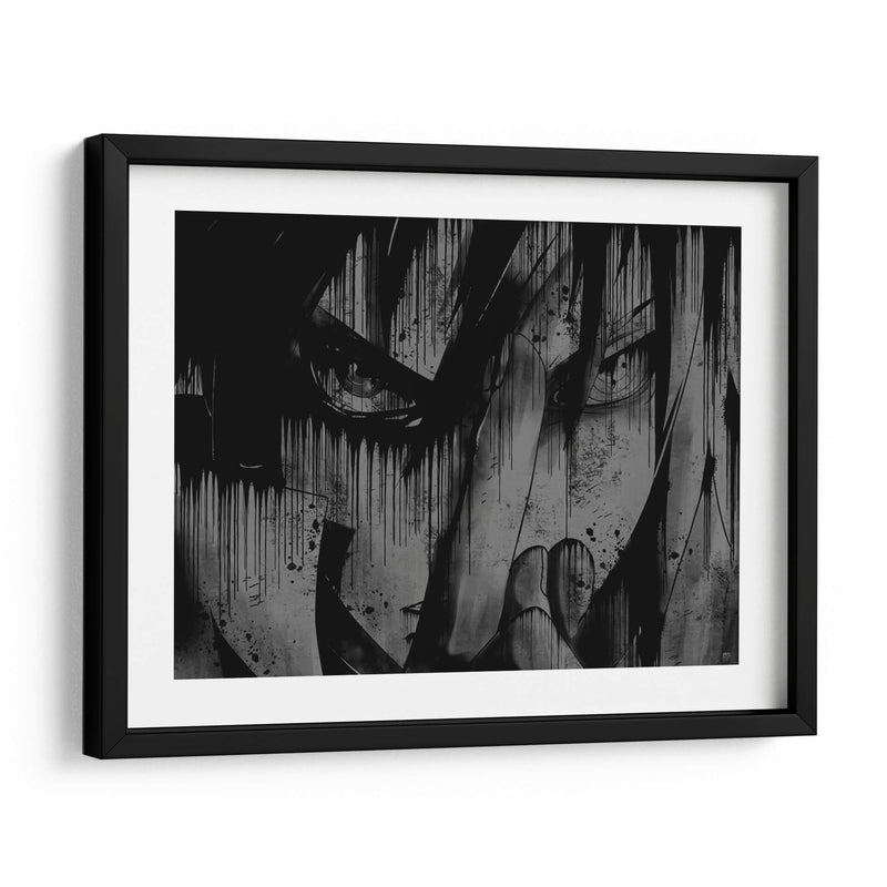 Sasuke Rinnegan Drip - Dry Ink | Cuadro decorativo de Canvas Lab