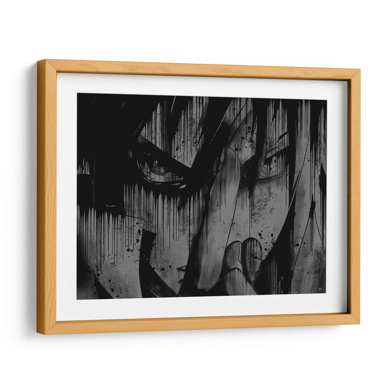 Sasuke Rinnegan Drip - Dry Ink | Cuadro decorativo de Canvas Lab