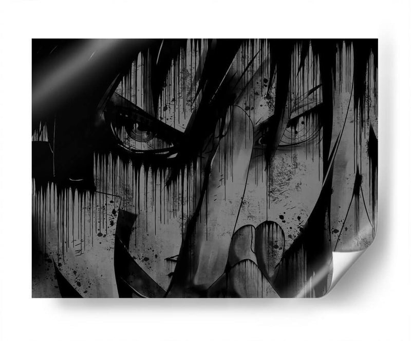 Sasuke Rinnegan Drip - Dry Ink | Cuadro decorativo de Canvas Lab