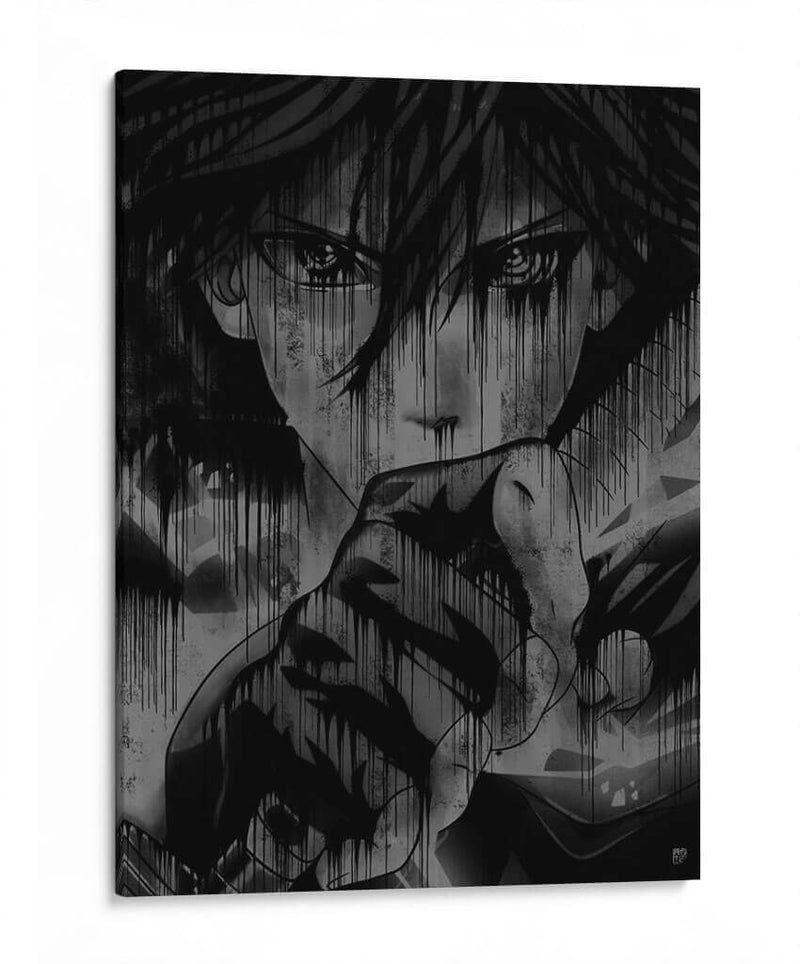 Sasuke Kusanagi Drip - Dry Ink | Cuadro decorativo de Canvas Lab