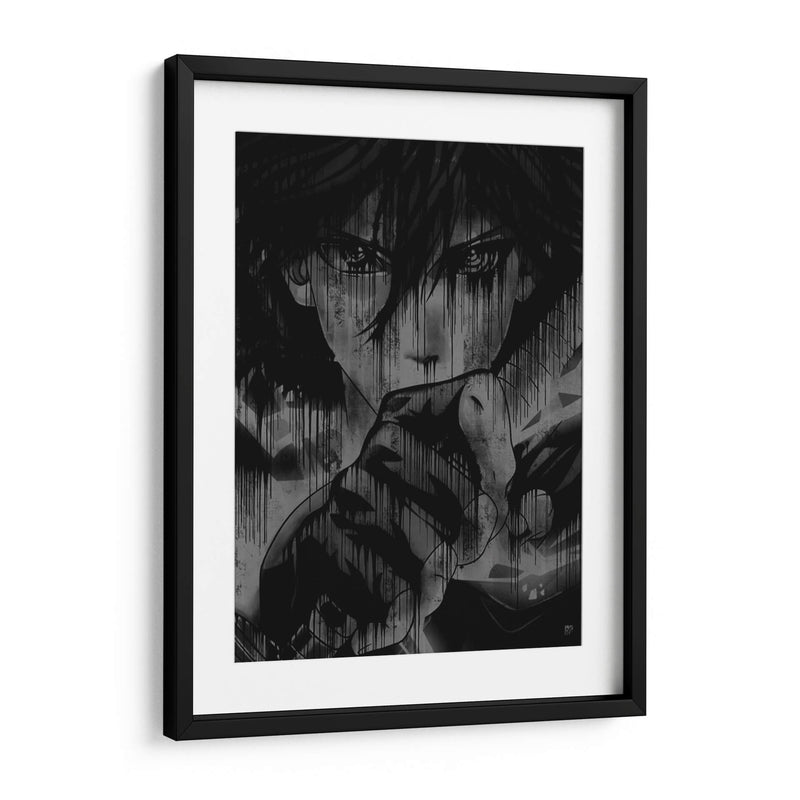 Sasuke Kusanagi Drip - Dry Ink | Cuadro decorativo de Canvas Lab