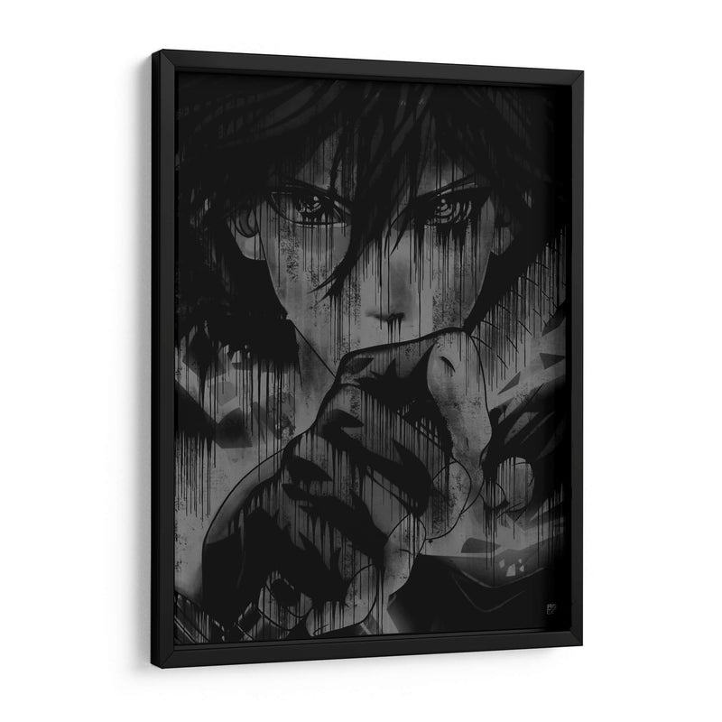 Sasuke Kusanagi Drip - Dry Ink | Cuadro decorativo de Canvas Lab