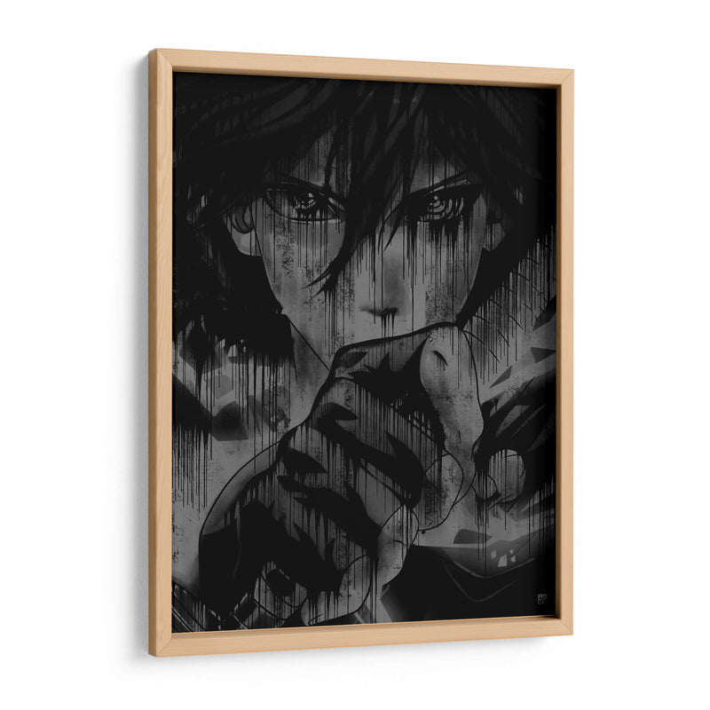 Sasuke Kusanagi Drip - Dry Ink | Cuadro decorativo de Canvas Lab