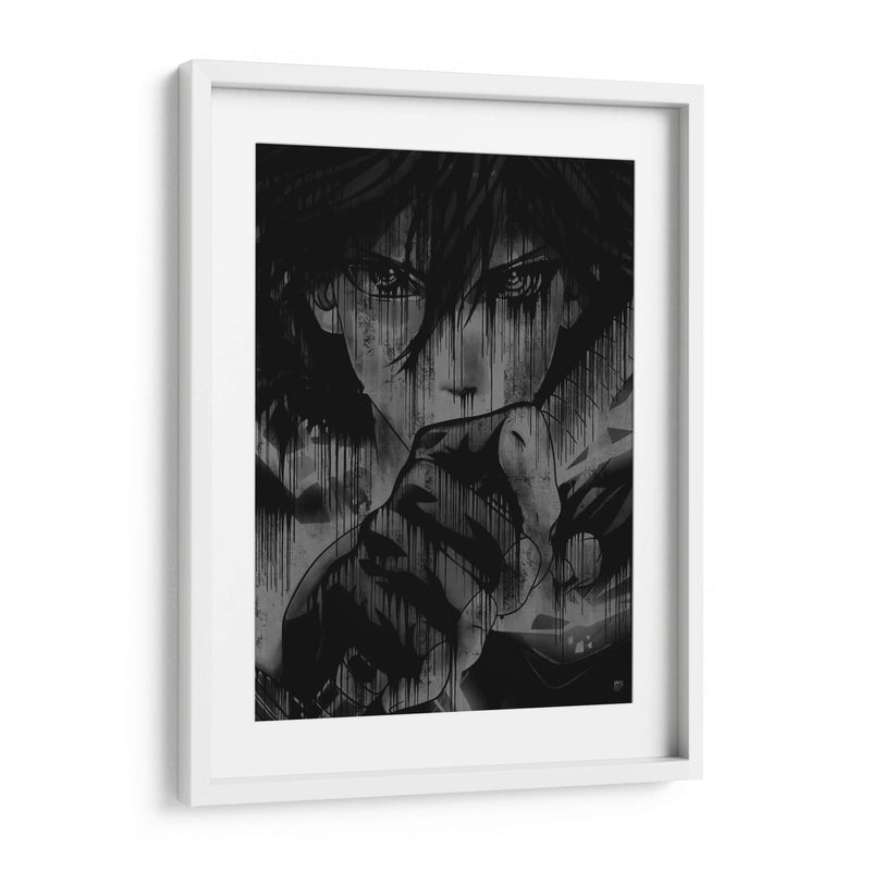 Sasuke Kusanagi Drip - Dry Ink | Cuadro decorativo de Canvas Lab