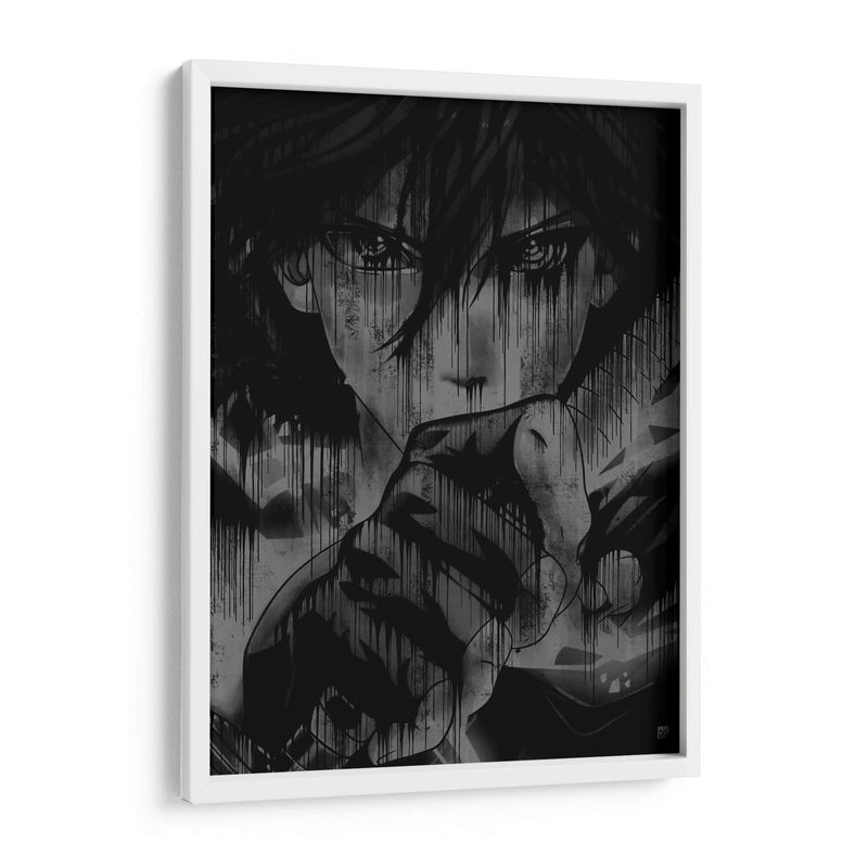 Sasuke Kusanagi Drip - Dry Ink | Cuadro decorativo de Canvas Lab