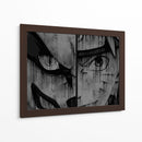 Kurama & Naruto Drip - Dry Ink | Cuadro decorativo de Canvas Lab