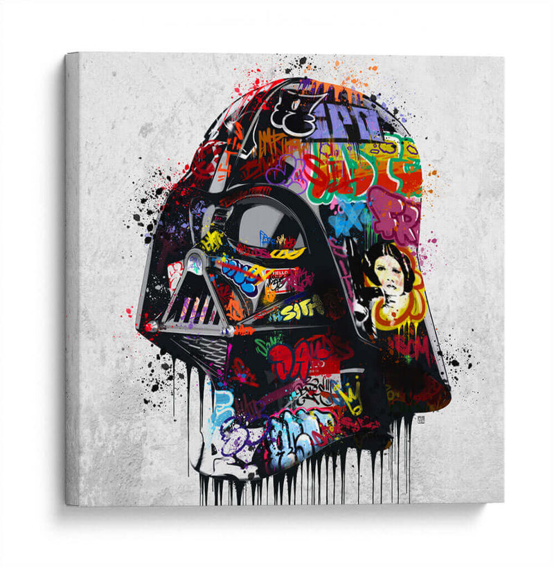 Vader Helmet Graffiti - David Aste | Cuadro decorativo de Canvas Lab