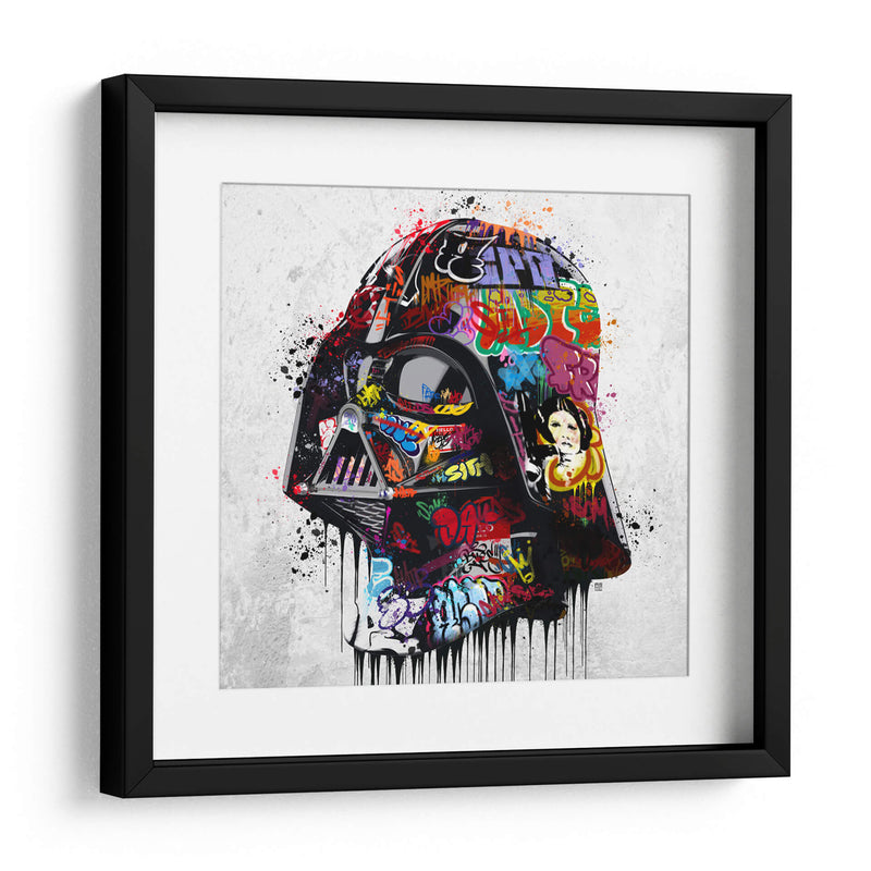 Vader Helmet Graffiti - David Aste | Cuadro decorativo de Canvas Lab