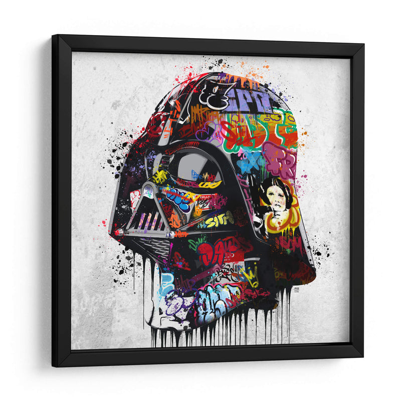 Vader Helmet Graffiti - David Aste | Cuadro decorativo de Canvas Lab