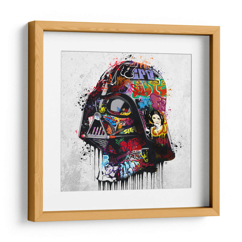 Vader Helmet Graffiti - David Aste | Cuadro decorativo de Canvas Lab