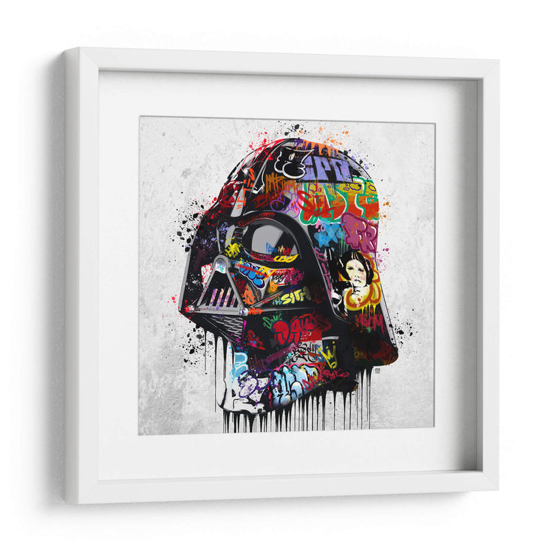 Vader Helmet Graffiti - David Aste | Cuadro decorativo de Canvas Lab