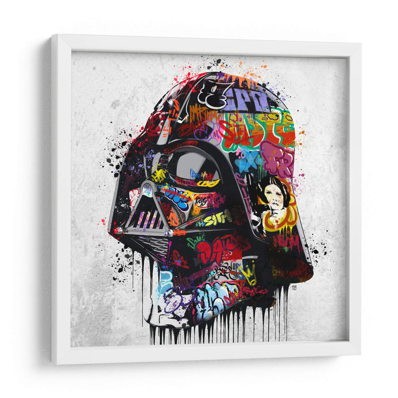 Vader Helmet Graffiti - David Aste | Cuadro decorativo de Canvas Lab