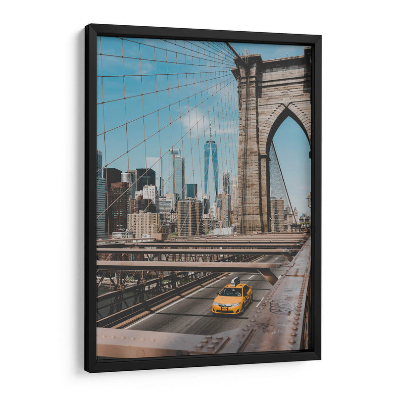 Taxi en Brooklyn | Cuadro decorativo de Canvas Lab