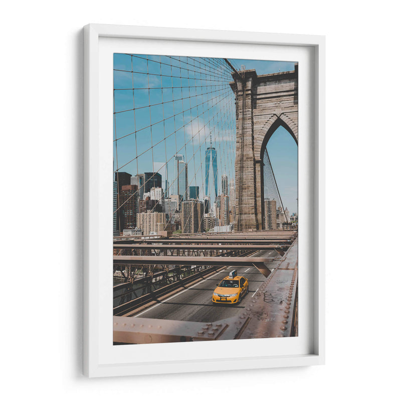Taxi en Brooklyn | Cuadro decorativo de Canvas Lab