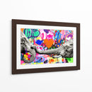 Elephant Flowers Graffiti - David Aste | Cuadro decorativo de Canvas Lab