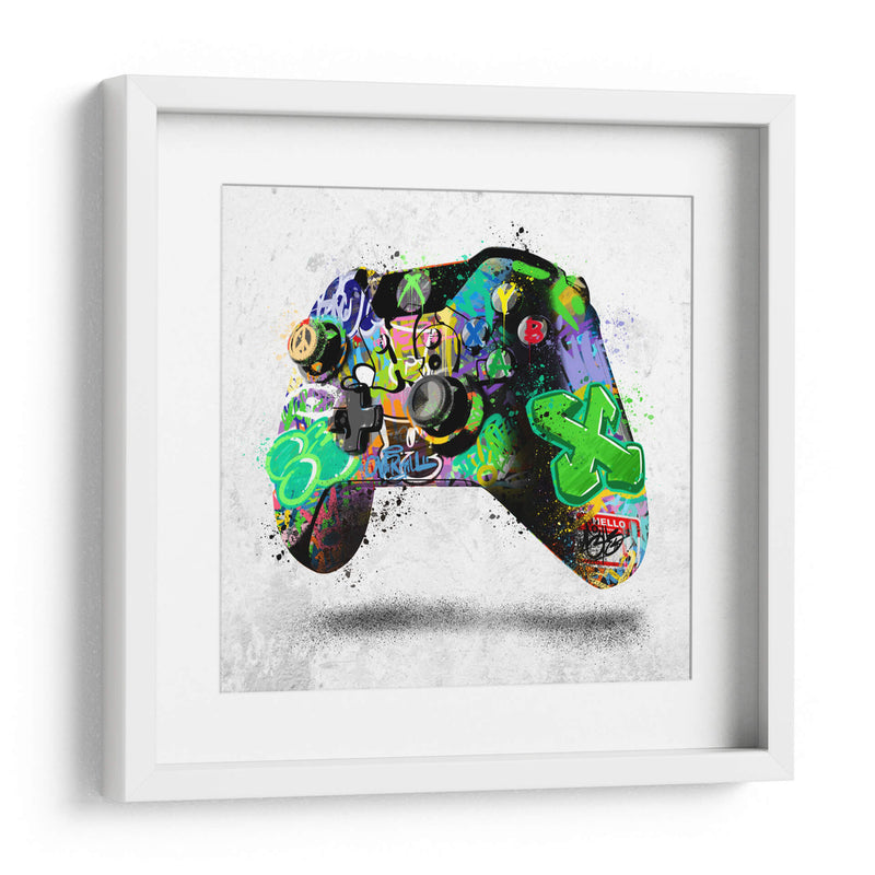Xbox Controller Graffiti - David Aste | Cuadro decorativo de Canvas Lab