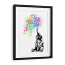 Baby Elephant Color Shower - Hue Art | Cuadro decorativo de Canvas Lab