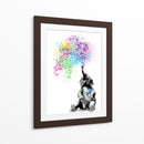 Baby Elephant Color Shower - Hue Art | Cuadro decorativo de Canvas Lab