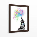 Baby Elephant Color Shower - Hue Art | Cuadro decorativo de Canvas Lab