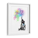 Baby Elephant Color Shower - Hue Art | Cuadro decorativo de Canvas Lab