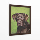 Perro Retrato-Chocolate - Jill Sands | Cuadro decorativo de Canvas Lab