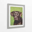 Perro Retrato-Chocolate - Jill Sands | Cuadro decorativo de Canvas Lab