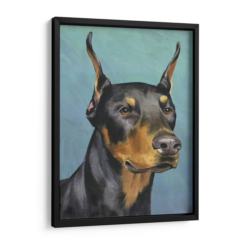 Retrato De Perro-Dobie - Jill Sands | Cuadro decorativo de Canvas Lab