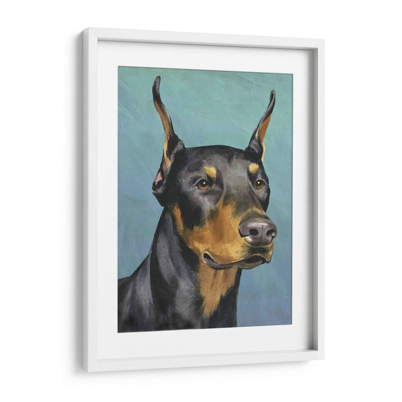 Retrato De Perro-Dobie - Jill Sands | Cuadro decorativo de Canvas Lab