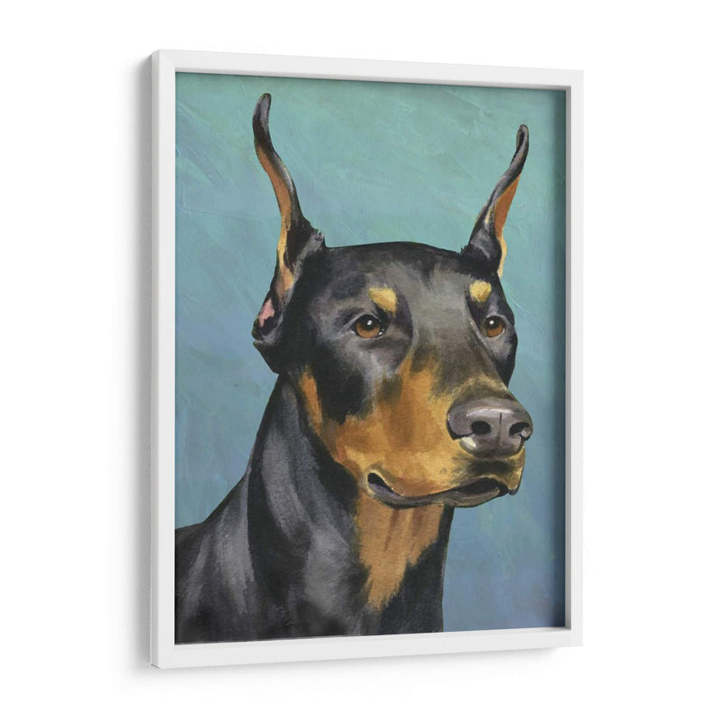 Retrato De Perro-Dobie - Jill Sands | Cuadro decorativo de Canvas Lab