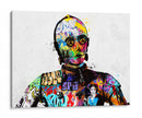 C3PO Graffiti - David Aste | Cuadro decorativo de Canvas Lab