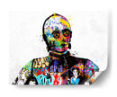 C3PO Graffiti - David Aste | Cuadro decorativo de Canvas Lab