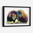 Familia de Leones Colorido - Hue Art | Cuadro decorativo de Canvas Lab