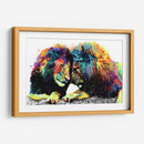 Familia de Leones Colorido - Hue Art | Cuadro decorativo de Canvas Lab