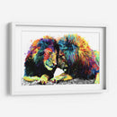 Familia de Leones Colorido - Hue Art | Cuadro decorativo de Canvas Lab