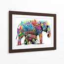 Familia de Elefantes Graffiti - David Aste | Cuadro decorativo de Canvas Lab