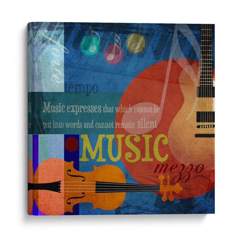 Notas Musicales X - Beth Anne Creative | Cuadro decorativo de Canvas Lab