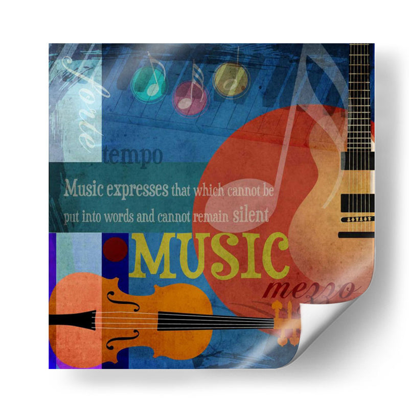 Notas Musicales X - Beth Anne Creative | Cuadro decorativo de Canvas Lab