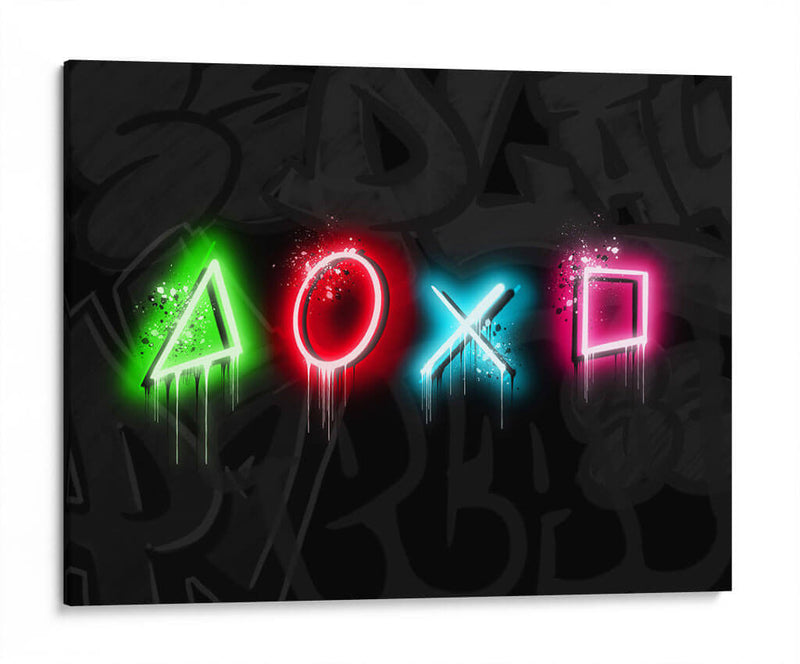 PS Symbols Graffiti - David Aste | Cuadro decorativo de Canvas Lab