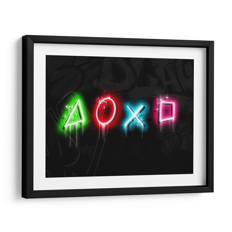 PS Symbols Graffiti - David Aste | Cuadro decorativo de Canvas Lab